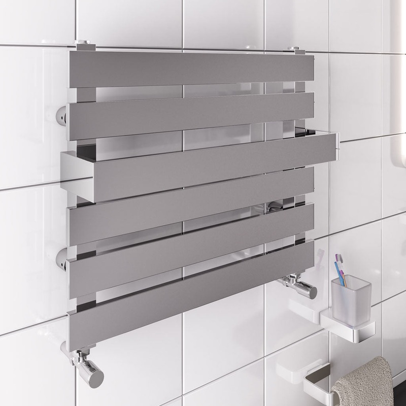 Eastbrook Ascona Polished Stainless Steel Towel Rail 450mm x 500mm