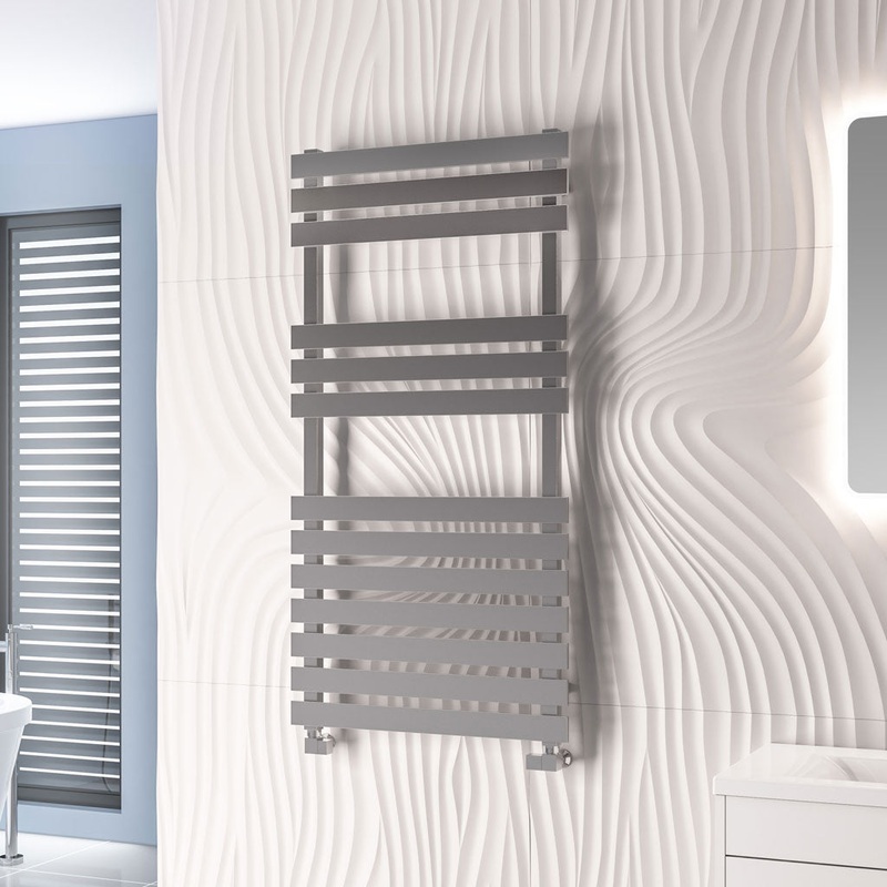Eastbrook Biava Flat Polished Stainless Steel Towel Rail 1190mm x 500mm