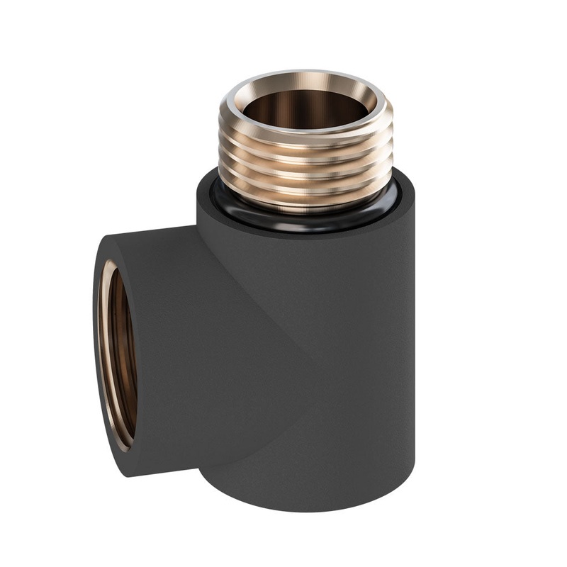 Eastbrook Matt Anthracite Dual Fuel Elbow