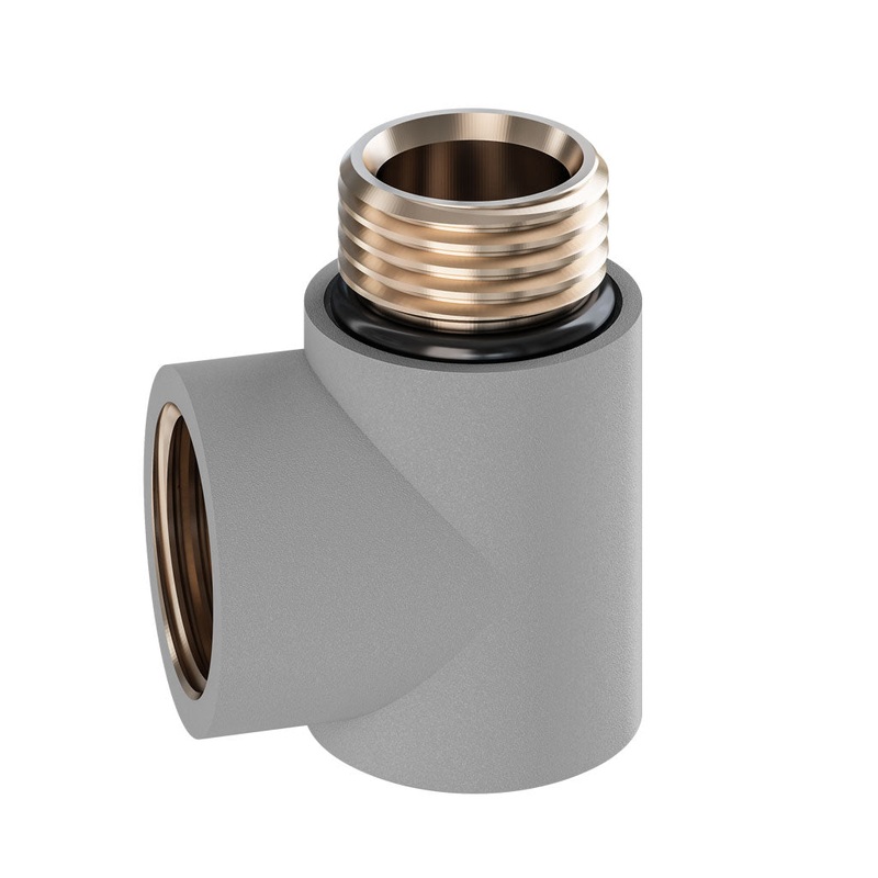 Eastbrook Matt Grey Dual Fuel Elbow
