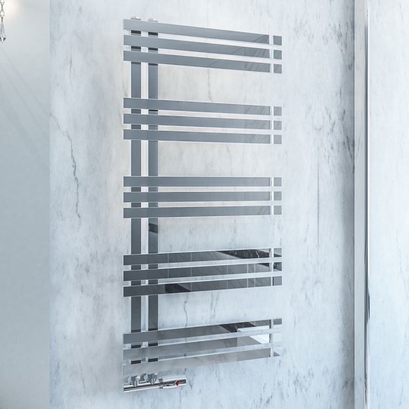 Eastbrook Rizano Polished Stainless Steel Towel Rail 1000mm x 600mm