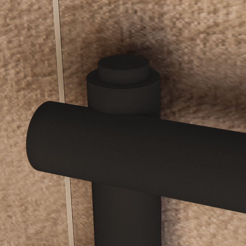 Eastbrook Black Round Vent Caps (pair)