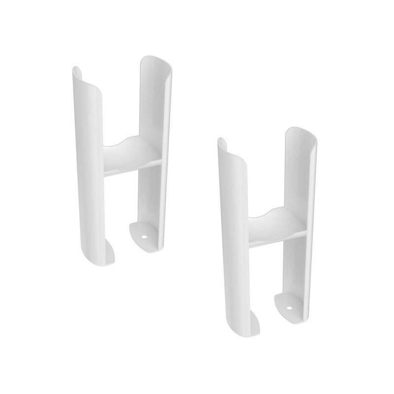 Eastbrook Rubano Gloss White Column Radiator Feet (pair)