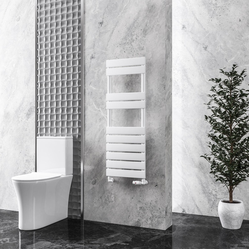 Eastbrook Addington Gloss White Type 10 Designer Towel Rail 1110mm x 400mm