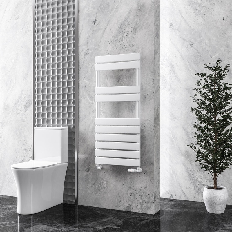 Eastbrook Addington Gloss White Type 10 Designer Towel Rail 1110mm x 500mm