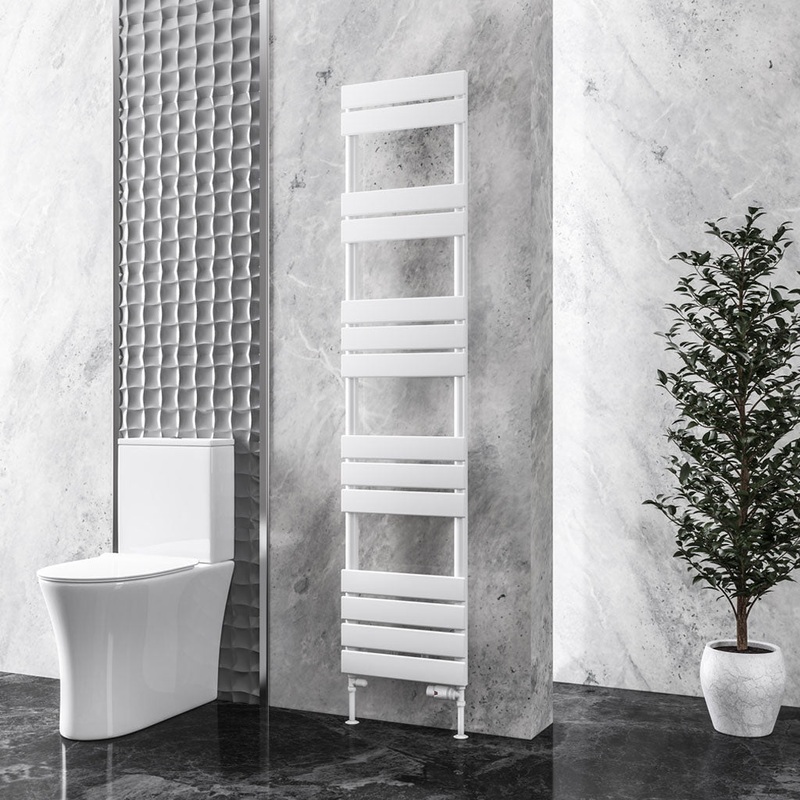 Eastbrook Addington Gloss White Type 10 Designer Towel Rail 1750mm x 400mm