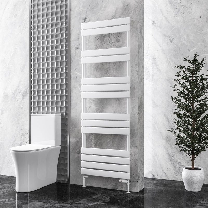 Eastbrook Addington Gloss White Type 10 Designer Towel Rail 1750mm x 600mm