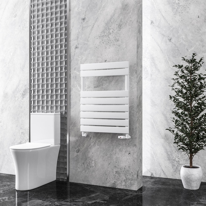 Eastbrook Addington Gloss White Type 10 Designer Towel Rail 790mm x 600mm