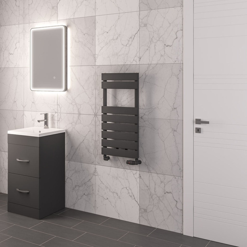 Eastbrook Addington Matt Anthracite Type 10 Designer Towel Rail 790mm x 400mm