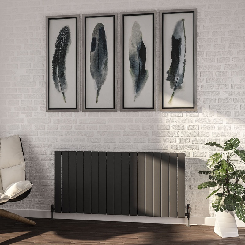 Eastbrook Addington Matt Anthracite Type 10 Vertical or Horizontal Designer Radiator 600mm x 1254mm