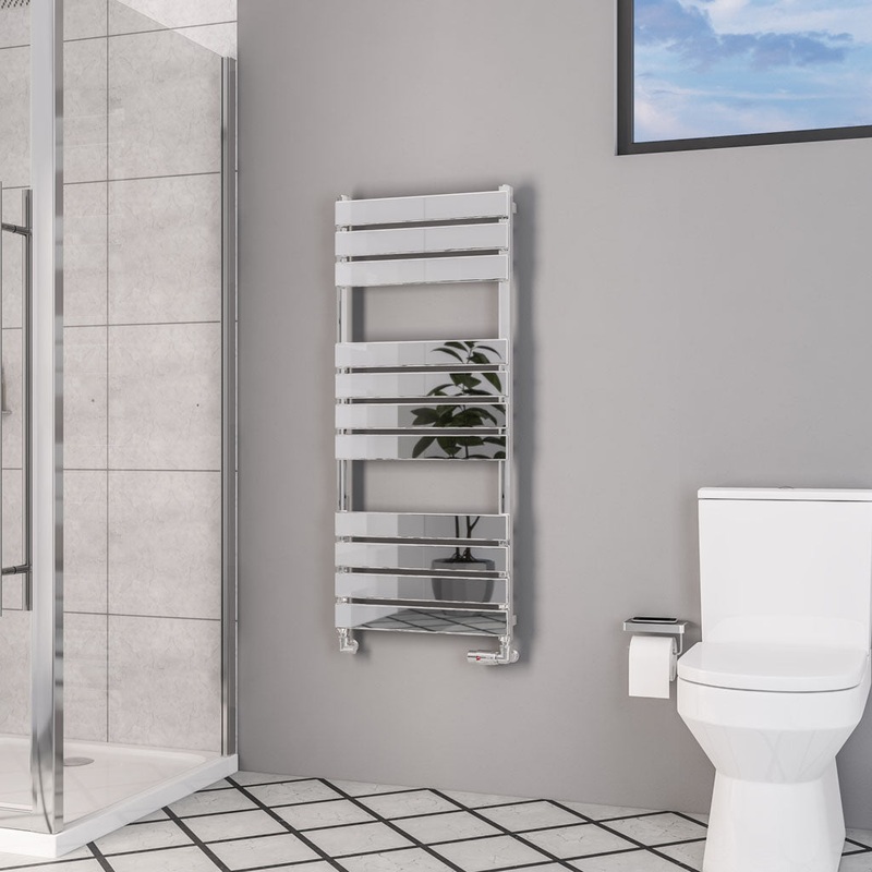 Eastbrook Deddington Chrome Designer Towel Rail 1200mm x 500mm