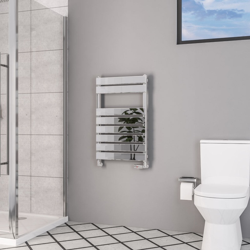 Eastbrook Deddington Chrome Designer Towel Rail 800mm x 500mm