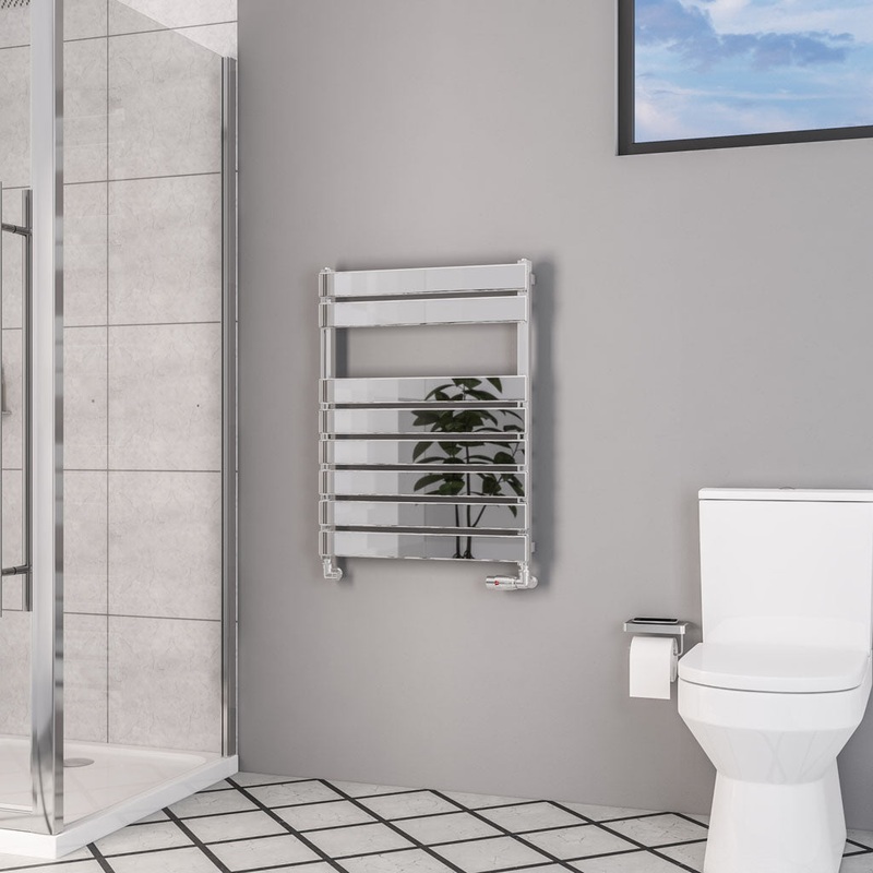 Eastbrook Deddington Chrome Designer Towel Rail 800mm x 600mm