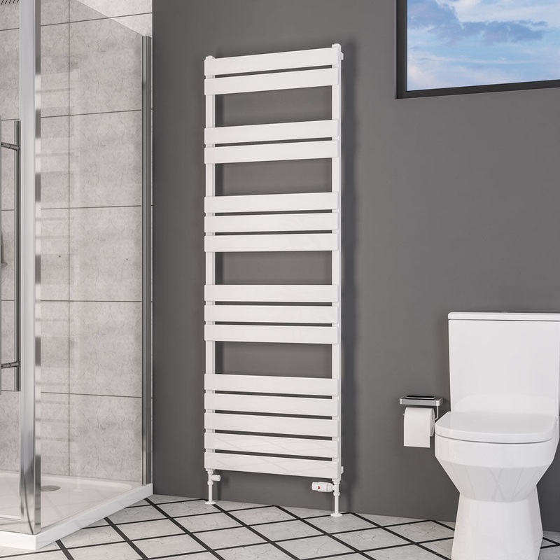 Eastbrook Deddington Gloss White Designer Towel Rail 1800mm x 600mm