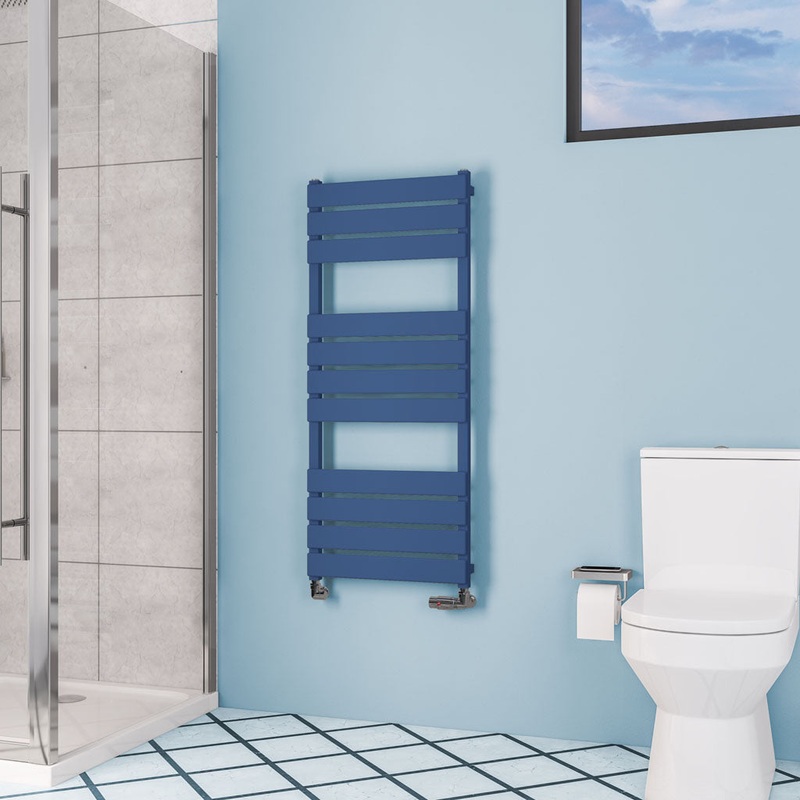 Eastbrook Deddington Matt Cobalt Blue Designer Towel Rail 1200mm x 500mm