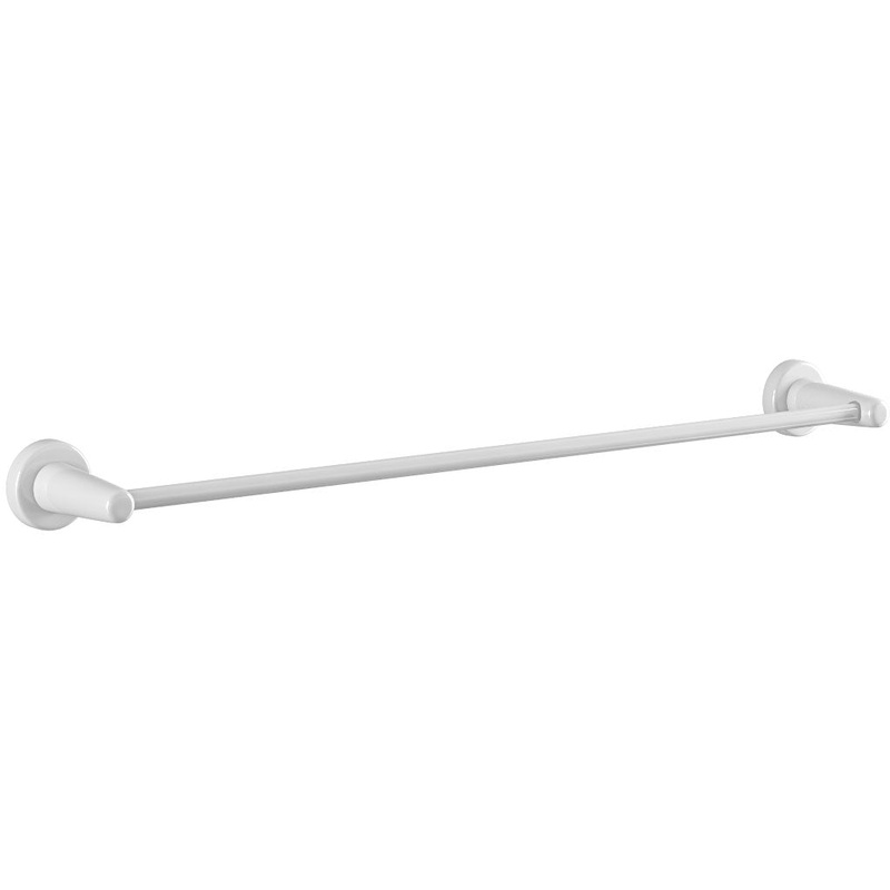 Eastbrook Magnetic Gloss White Round Towel Hanger 600mm