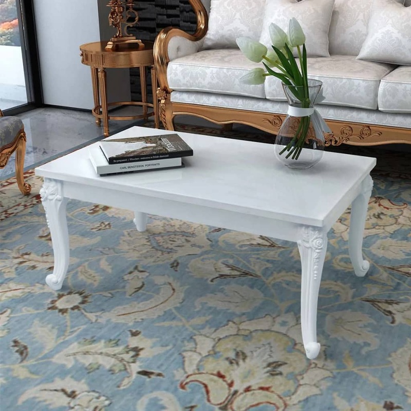 Berkfield Coffee Table 100x60x42 cm High Gloss White
