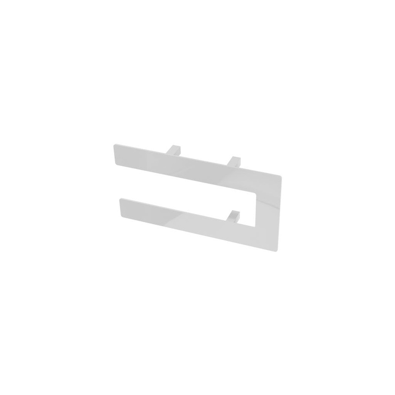 Eastbrook Addington Gloss White Double Flat Towel Hanger 292mm