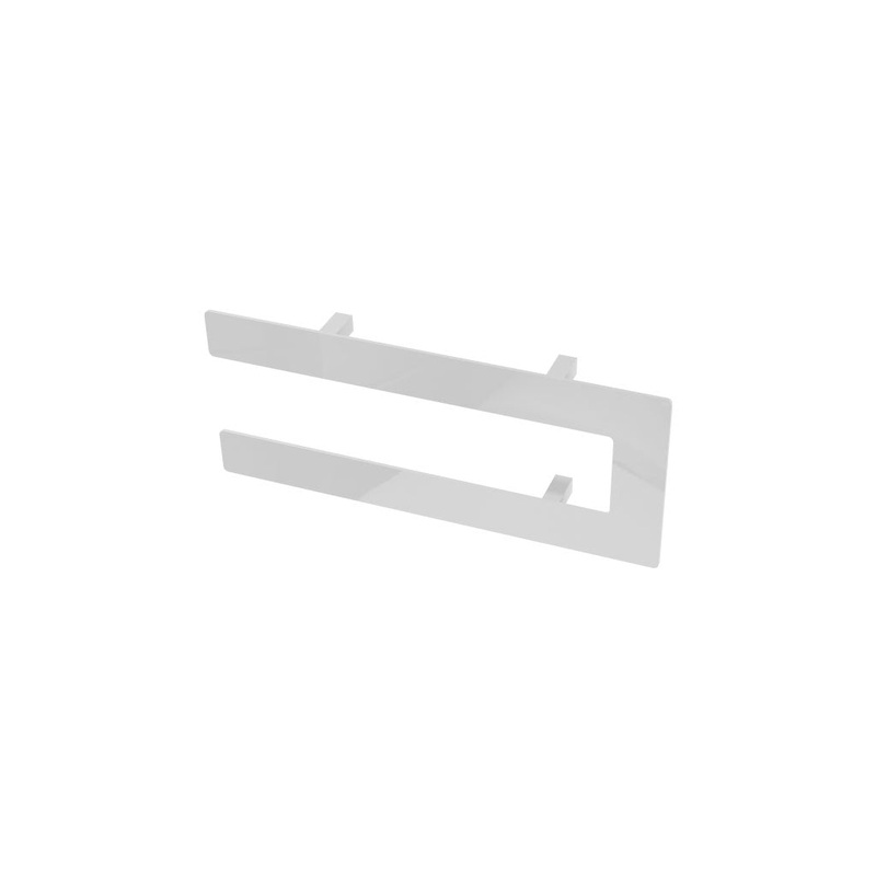 Eastbrook Addington Gloss White Double Flat Towel Hanger 366mm