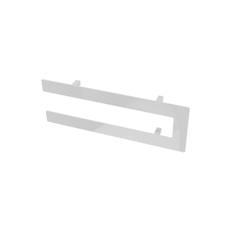 Eastbrook Addington Gloss White Double Flat Towel Hanger 440mm