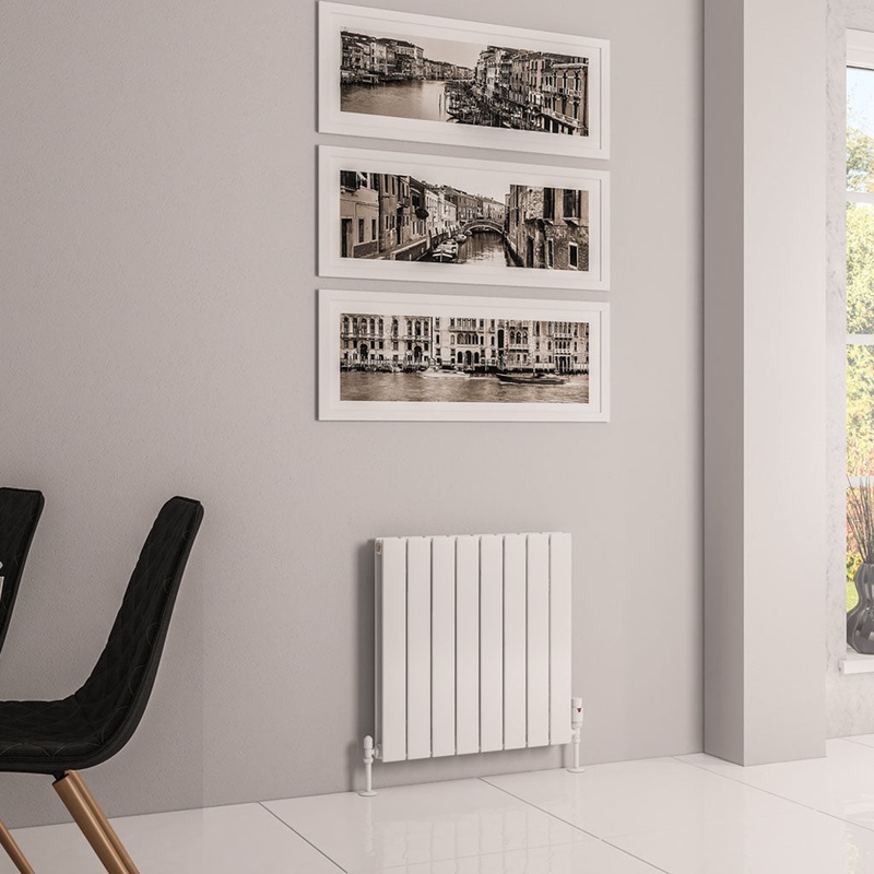 Eastbrook Addington Gloss White Type 20 Vertical or Horizontal Designer Radiator 600mm x 588mm