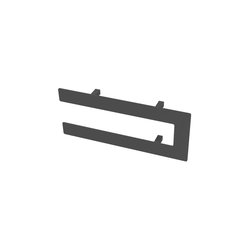 Eastbrook Addington Matt Anthracite Double Flat Towel Hanger 366mm