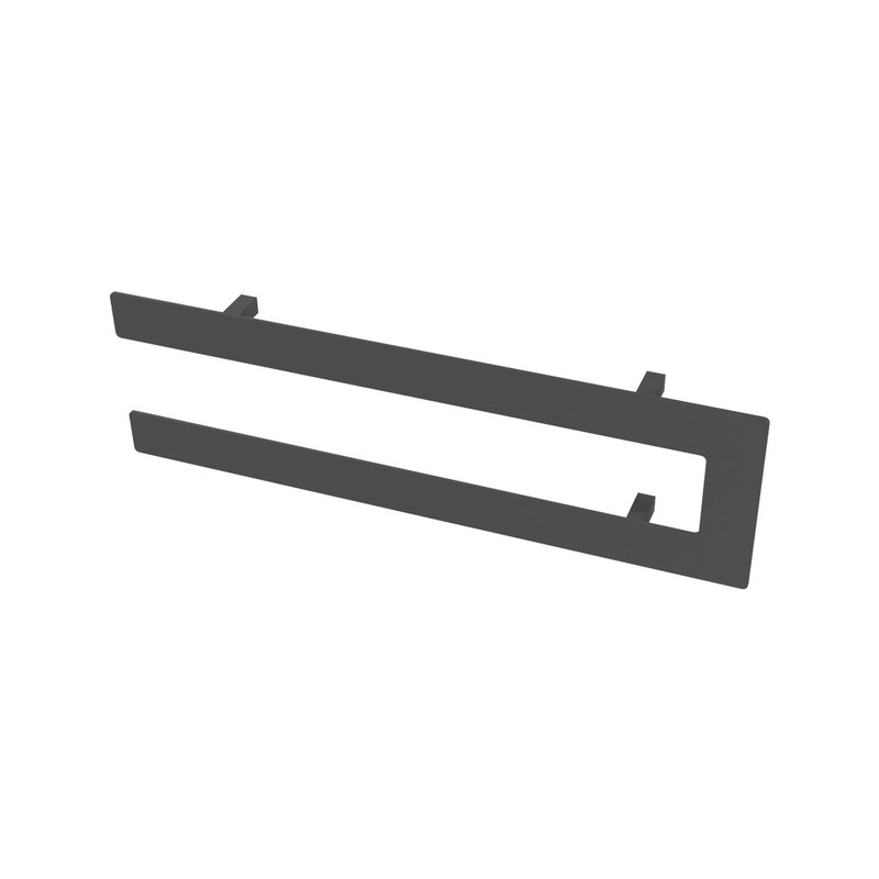 Eastbrook Addington Matt Anthracite Double Flat Towel Hanger 514mm