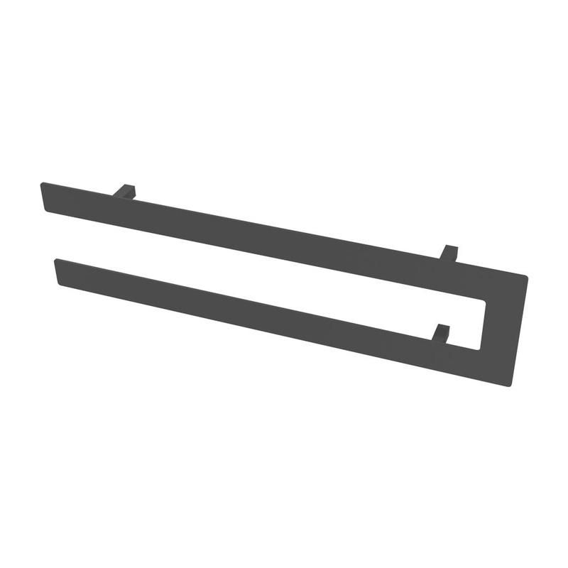 Eastbrook Addington Matt Anthracite Double Flat Towel Hanger 588mm
