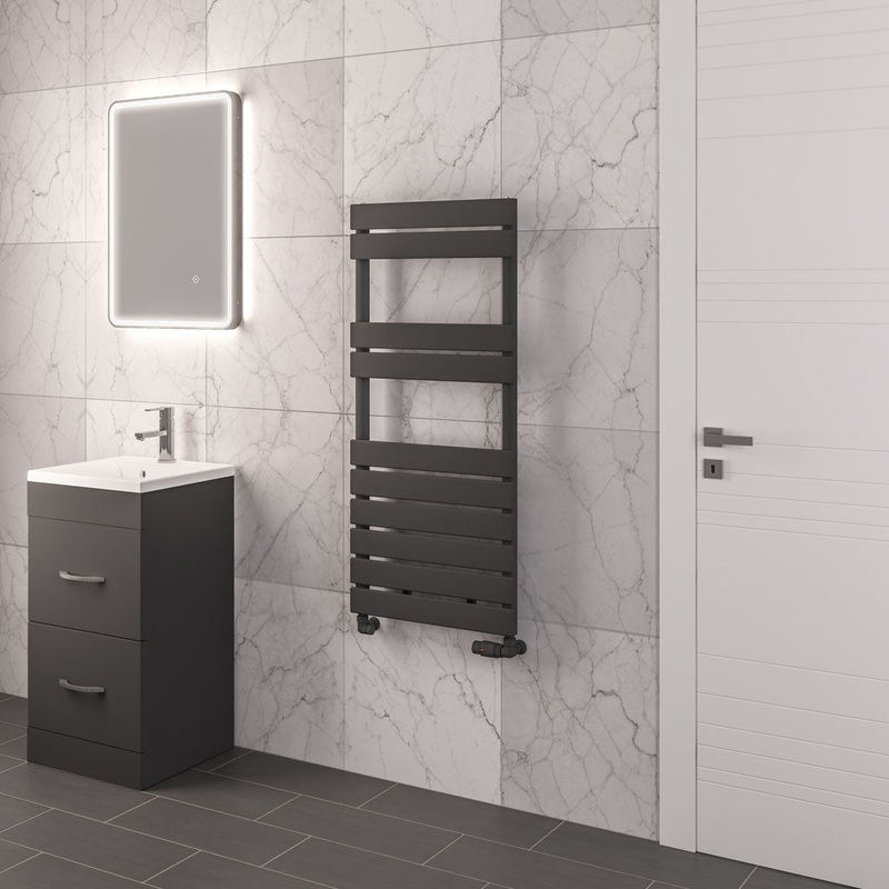 Eastbrook Addington Matt Anthracite Type 10 Designer Towel Rail 1110mm x 500mm
