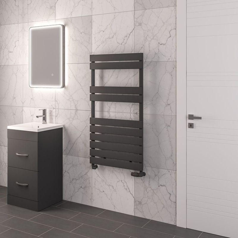 Eastbrook Addington Matt Anthracite Type 10 Designer Towel Rail 1110mm x 600mm