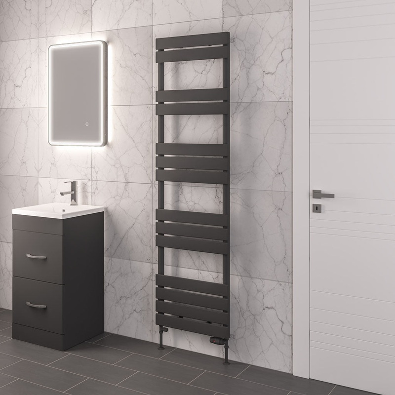 Eastbrook Addington Matt Anthracite Type 10 Designer Towel Rail 1750mm x 500mm