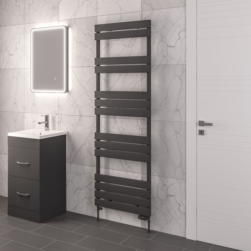 Eastbrook Addington Matt Anthracite Type 10 Designer Towel Rail 1750mm x 600mm