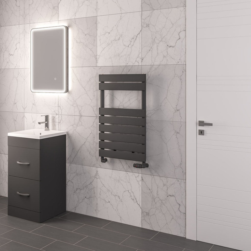 Eastbrook Addington Matt Anthracite Type 10 Designer Towel Rail 790mm x 500mm