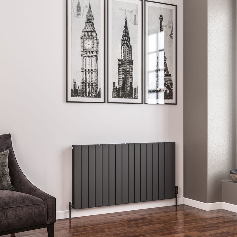 Eastbrook Addington Matt Anthracite Type 20 Vertical or Horizontal Designer Radiator 600mm x 1180mm
