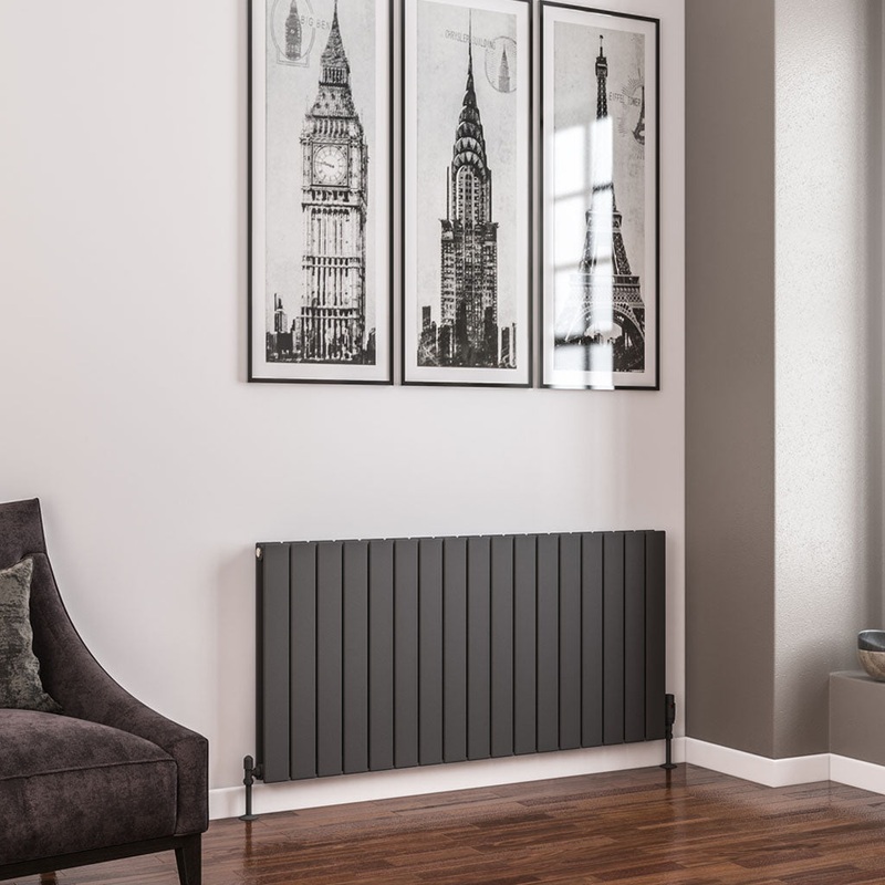 Eastbrook Addington Matt Anthracite Type 20 Vertical or Horizontal Designer Radiator 600mm x 1254mm