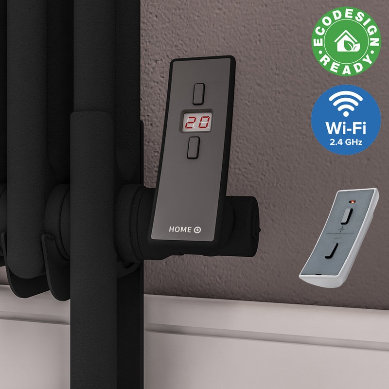 Eastbrook Type H Matt Black Thermostatic Heating Element With WIFI – 900 Watt