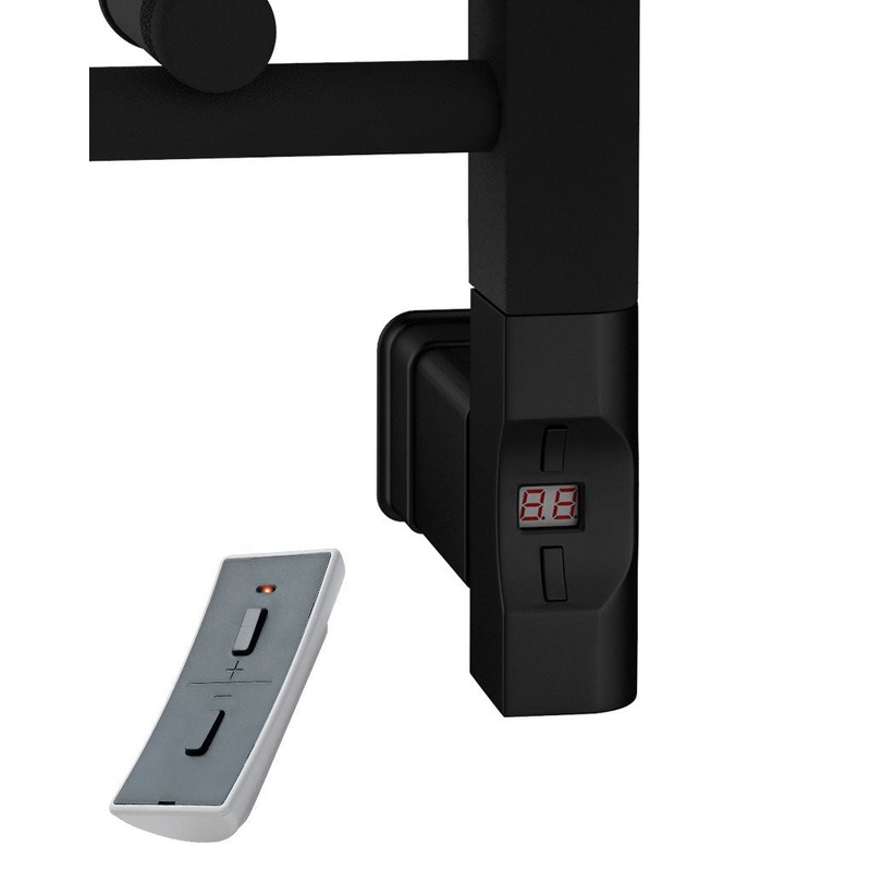 Eastbrook Type F Matt Black D-Shape Thermostatic Heating Element With WIFI – 900 Watt