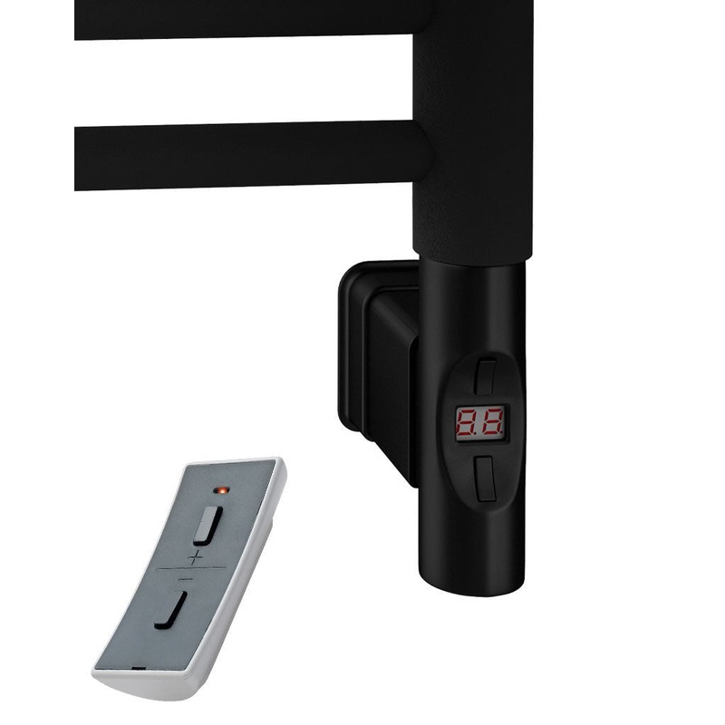 Eastbrook Type F Matt Black Round Thermostatic Heating Element With WIFI – 900 Watt