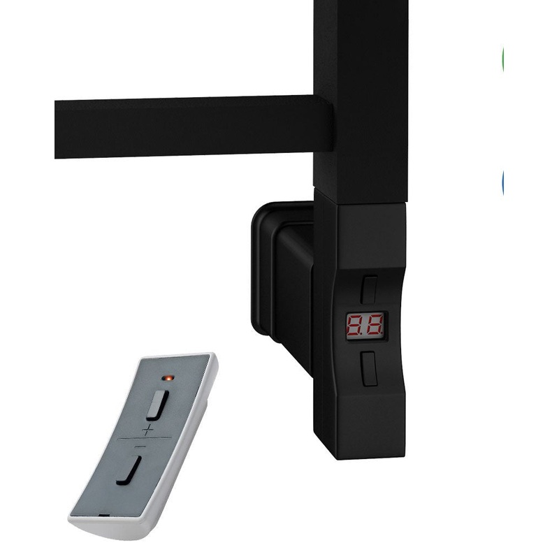 Eastbrook Type F Matt Black Square Thermostatic Heating Element With WIFI – 150 Watt