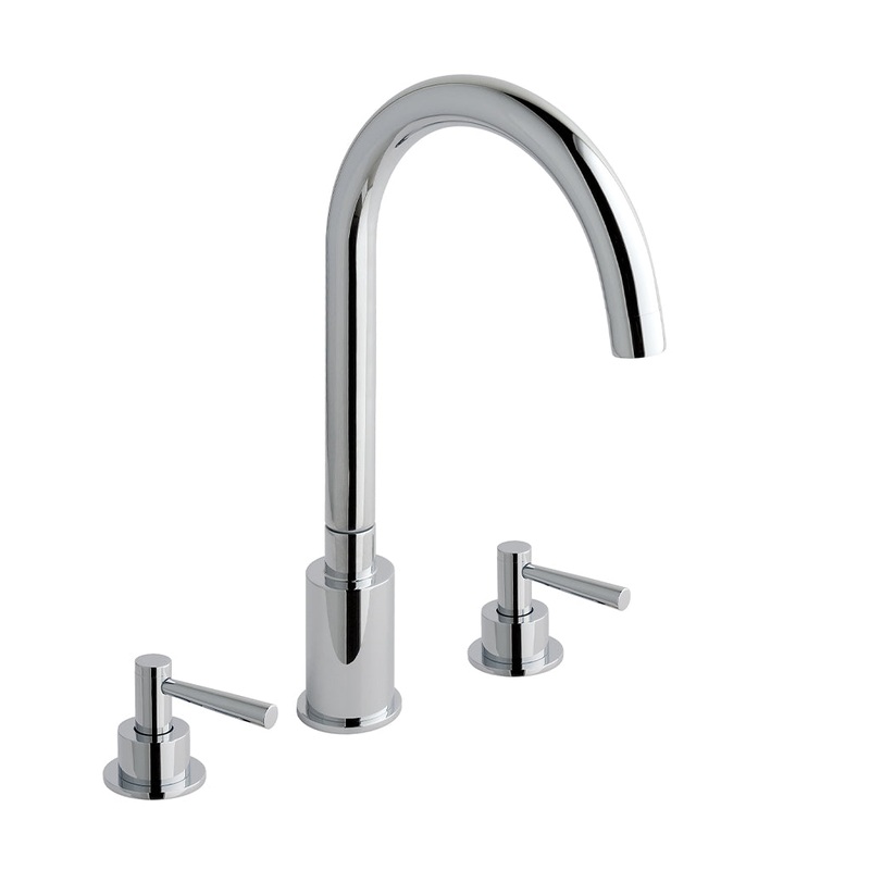 Eastbrook Prado Lever Chrome 3 Hole Basin Mixer Tap