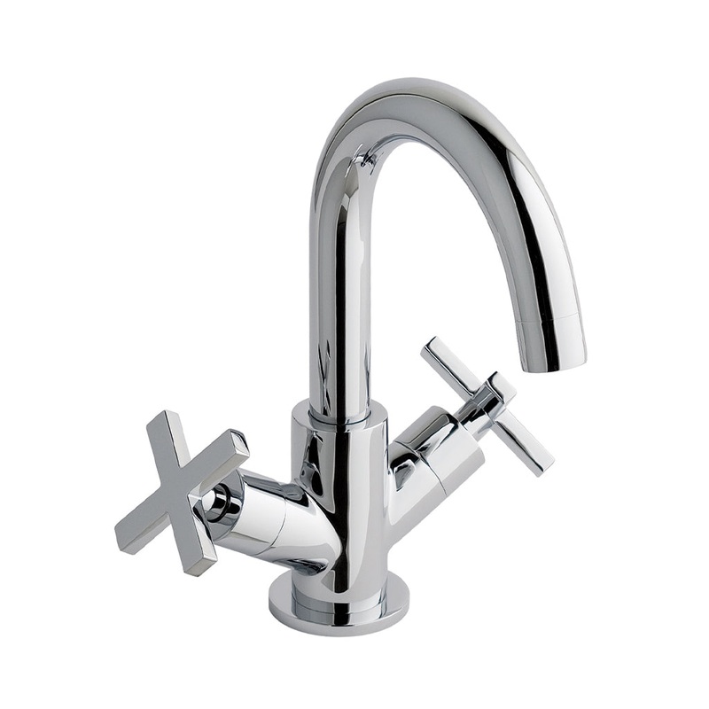 Eastbrook Prado Star Chrome Mono Basin Mixer Tap Swivel Spout – Inc Waste