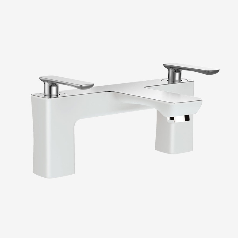 Eastbrook Helston Gloss White Bath Filler Tap