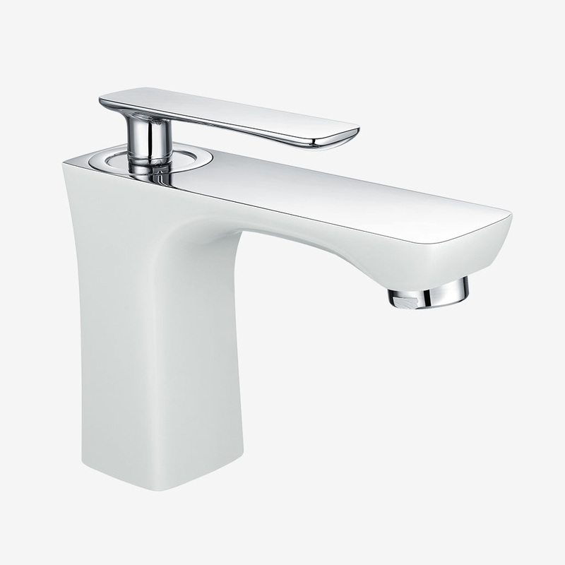 Eastbrook Helston Gloss White Mono Basin Mixer Tap – Inc Waste