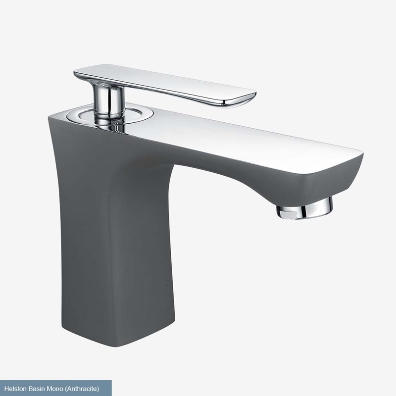 Eastbrook Helston Matt Anthracite Mono Basin Mixer Tap – Inc Waste