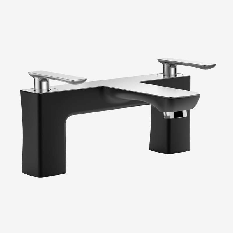 Eastbrook Helston Matt Black Smooth Bath Filler Tap
