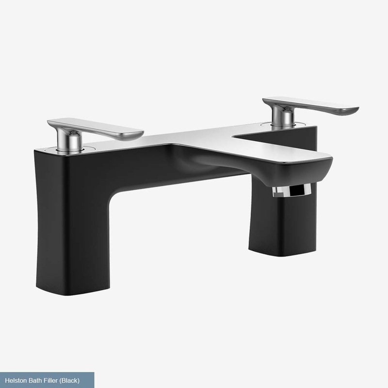 Eastbrook Helston Matt Black Textured Bath Filler Tap