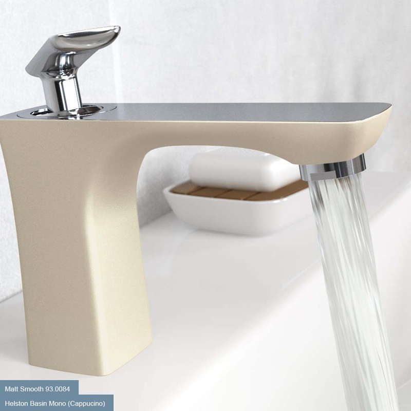 Eastbrook Helston Matt Textured Cappuccino Mono Basin Mixer Tap – Inc Waste