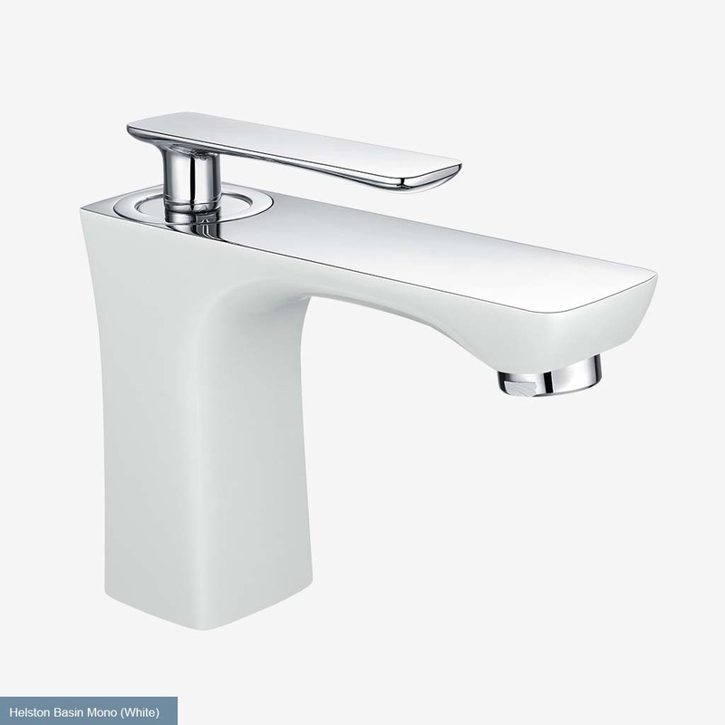 Eastbrook Helston Matt Textured White Mono Basin Mixer Tap – Inc Waste