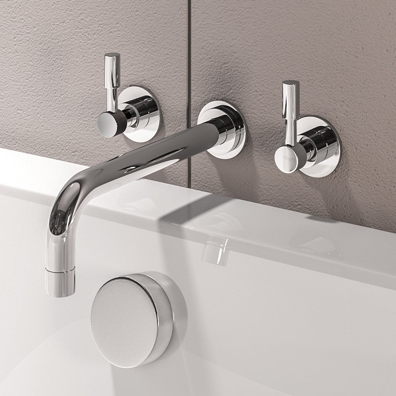 Eastbrook Leith Chrome Wall Mounted Bath Filler Tap