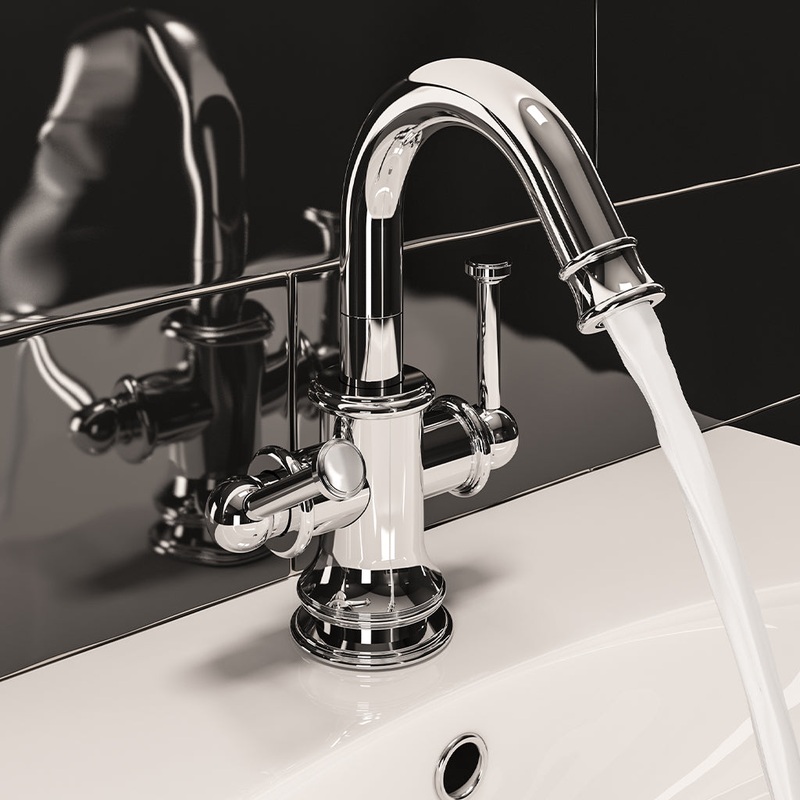Eastbrook Newlyn Chrome Mono Basin Mixer Tap – Inc Waste